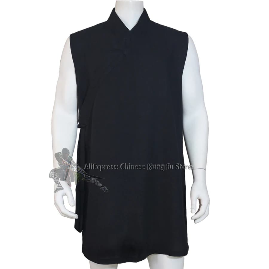 Custom 25 Colors Shaolin Monk Qigong Vest Kung fu Jacket Zen Meditation Clothes