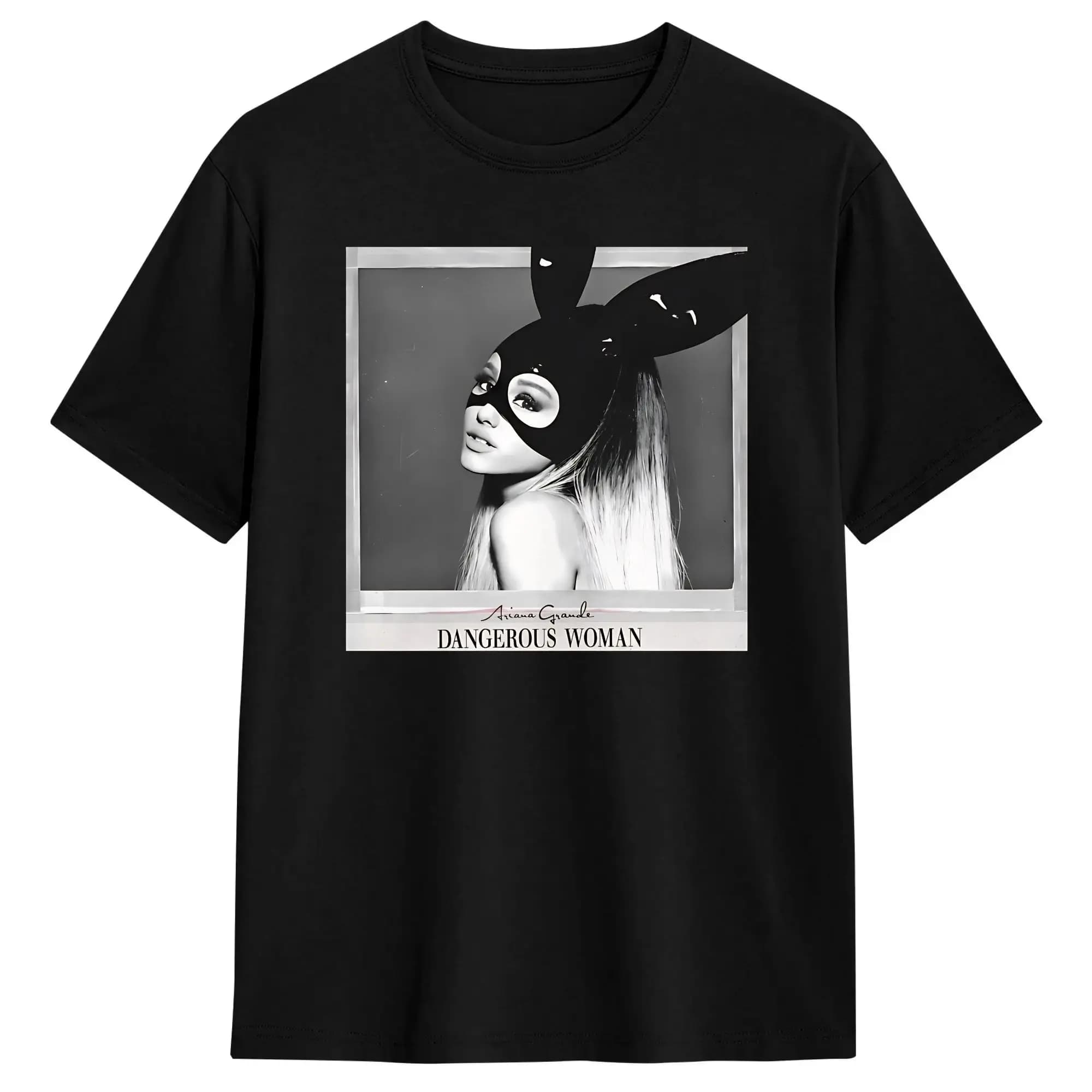 T-shirt Ariana Pop T-shirt divertente estiva Y2K T-shirt hipster in cotone per uomo con stampa