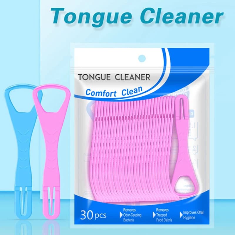 Language scraper for use language cleaning tool for adults Plastic mouth scraper Comfortable travel oral hygiene device