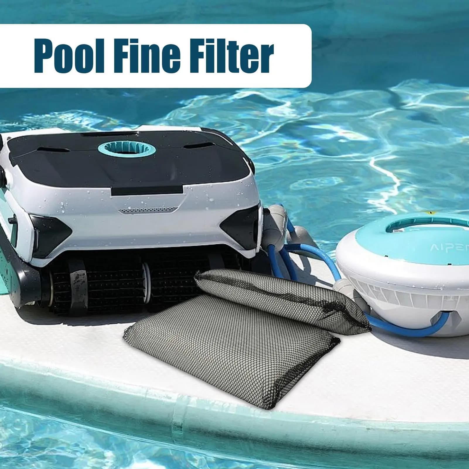 4 Pezzi Tamponi Filtranti per Robot Pulitore Piscina, Componenti per Dispositivi di Pulizia Robotizzati, Parti Lavabili per Aspirapolvere Automatico per Piscina, Facile Installazione