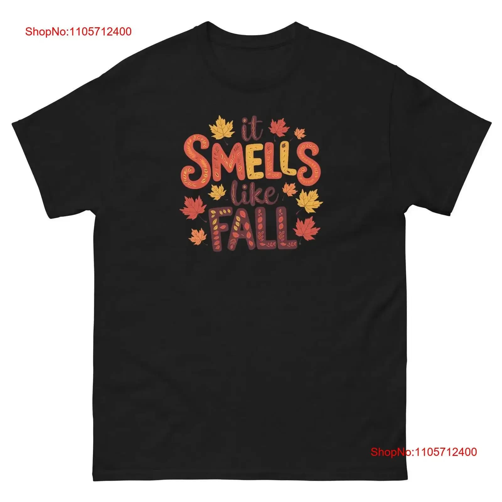 It Smells Like Fall Awesome Cute Seasonal T Shirt s classic tee vintage Washed Versatile Stretched homme designer clothes