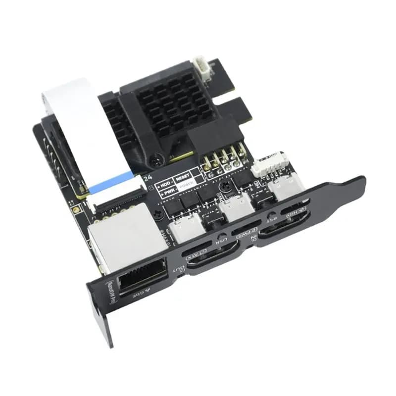 SQPP-Nanokvm-Pro Pikvm 4K IP-KVM Gbe ATX Controllo Remoto per Homelab Server NAS AI HD Secondo Schermo Striscia LED