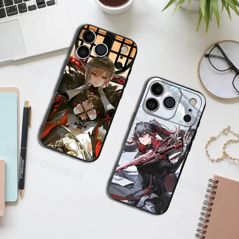 Punishing G-Gray Raven Game Black Phone Case For IPhone 17 16 15 14 13 12 13 12 11 Pro Max Plus XS XR Silicone Soft Back Cover