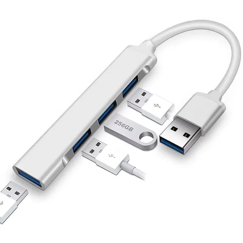 Hub USB quattro-in-uno, docking station da uno a quattro, convertitore esterno per computer e cellulare