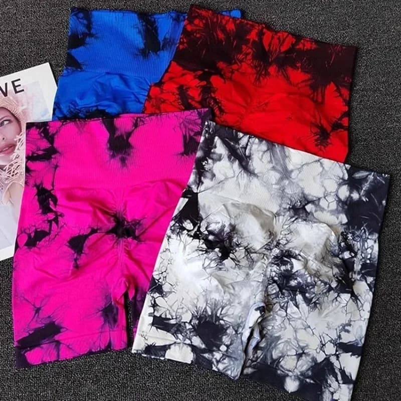 High Waist Lift Hip Elastic Women Leggings Casual Outdoors Running and Cycling Pants Yoga Workout Ial Tie-dye Sports Legging
