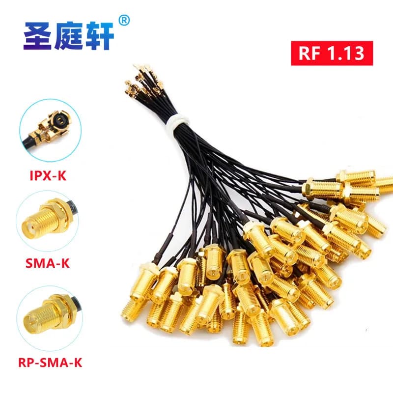 5PCS Cavo connettore IPX a SMA SMA Maschio a uFL/u.FL/IPX a SMA Femmina RF1.13 RF Coassiale WIFI Antenna Cavo di prolunga a spirale