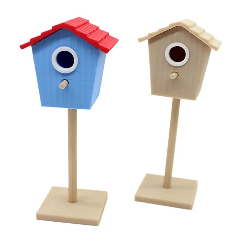 1:12 Casa delle bambole in miniatura Casa per uccelli Giardino Cortile Modello Decor Giocattolo Accessori per casa delle bambole