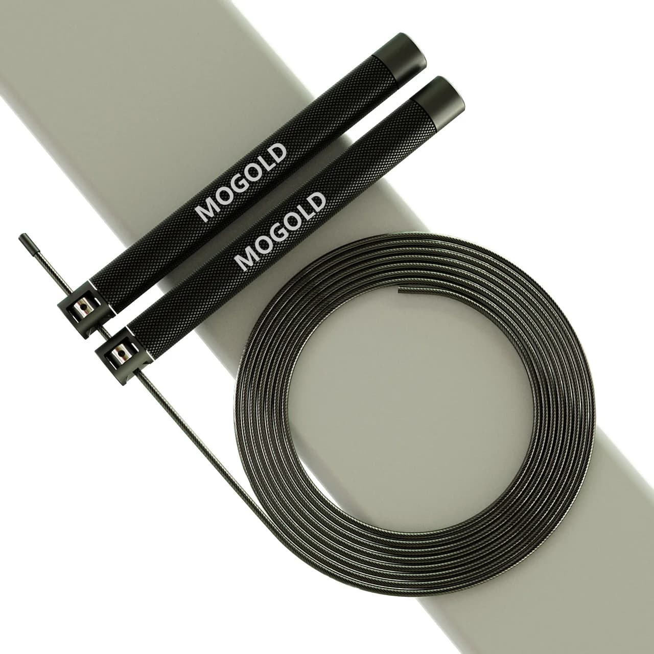MOGOLD Ultra Resistant Wire Jumping Wheel | Non-slip Handles with comfortable grip, professional fitness