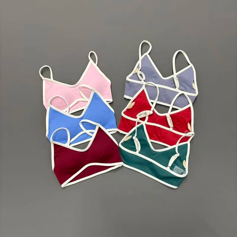 Reggiseno Sportivo da Donna con Spalline Sottili, Design Sexy, Supporto Confortevole per Yoga, Palestra, Corsa, Fitness e Allenamento