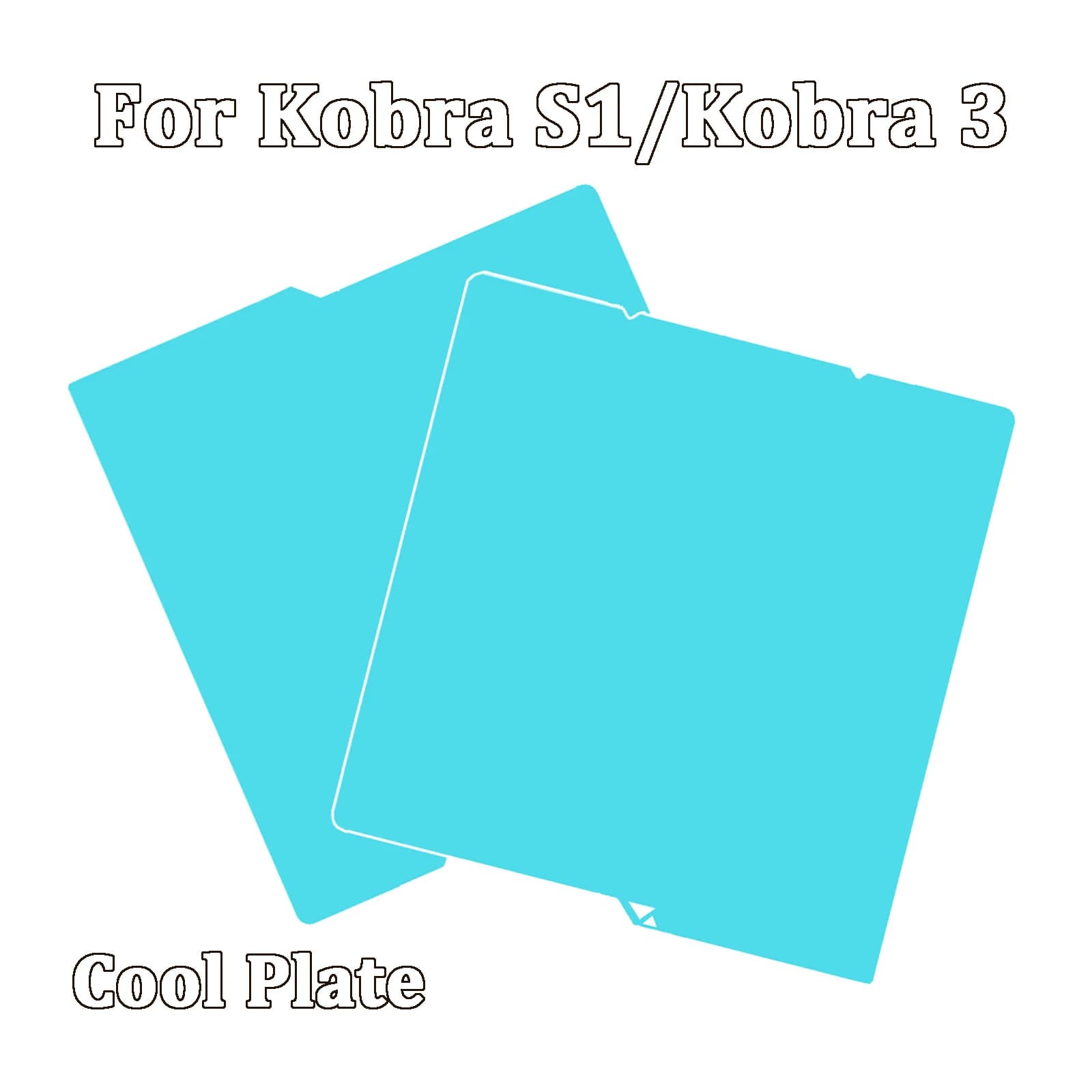 Cold Glacier Plate for Anycubic Kobra S1 Construction Plate Kobra 3 Cold Plate PLA PETG Lower temperature Printing Strong Adhesion Bed