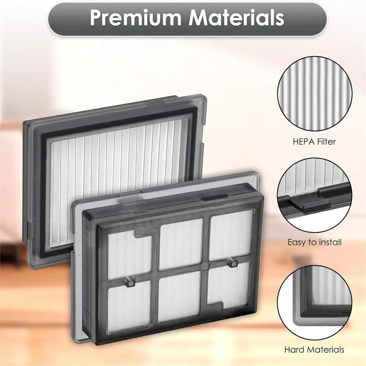 HEPA Filter for Max 705 Combo / 706 Combo / 707 Combo Robot Vacuum Cleaner Replacement Filter Parts 6pcs