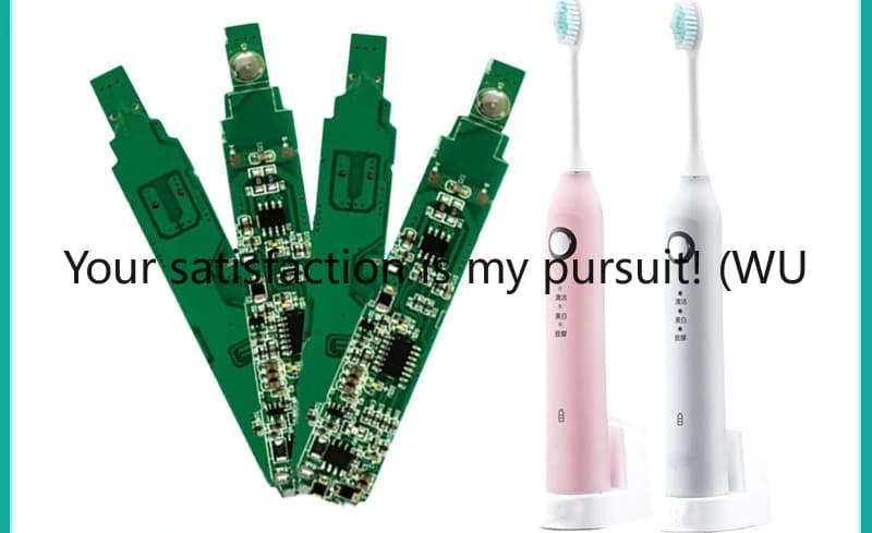 Automatic ultrasonic brush with printed circuit board for smart children