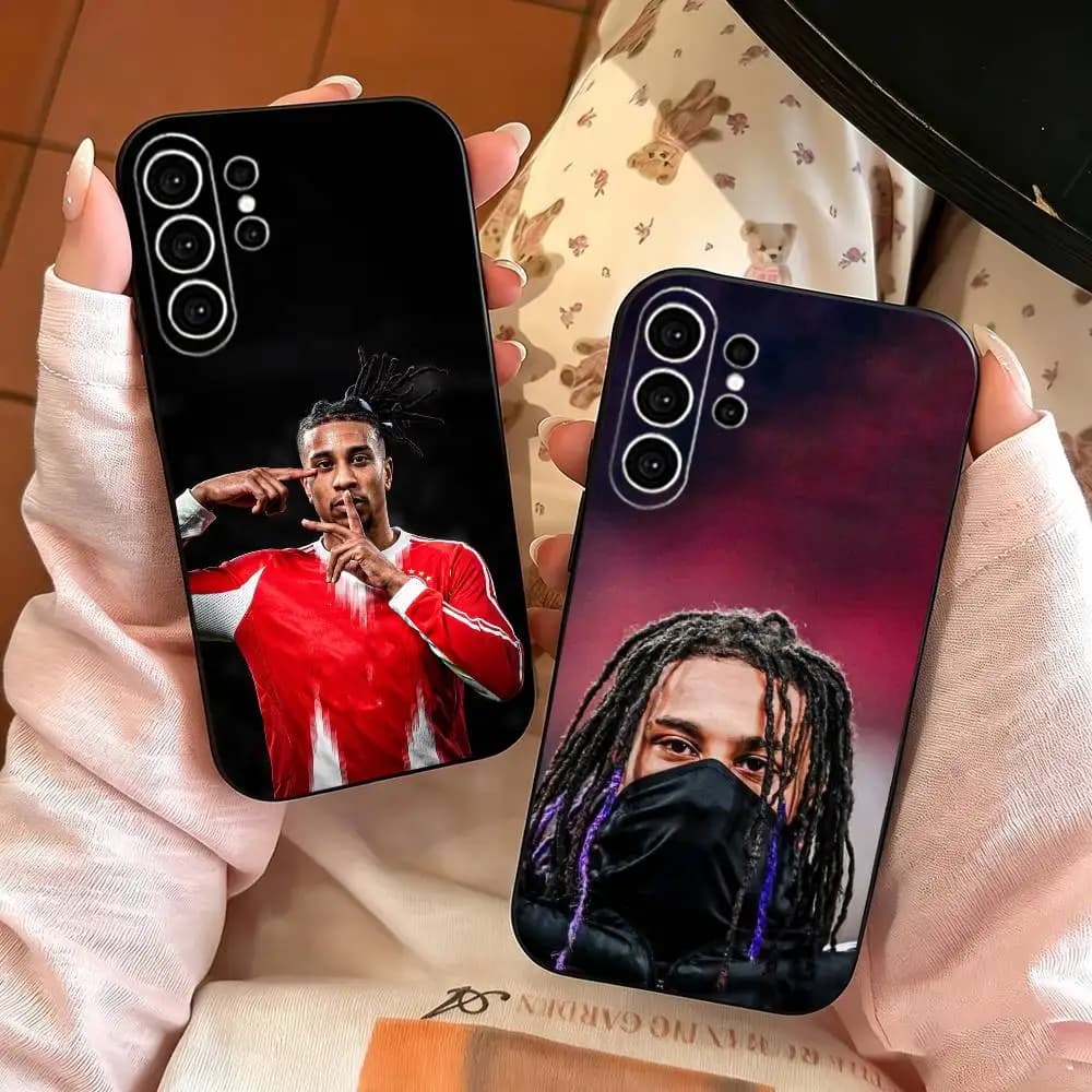 Football Fan m-Michael Olise Phone Case For Samsung S25,S24,S21,S22,S23,S30,Ultra,S20,Plus,Fe,Note,10,9,5G Black Cover