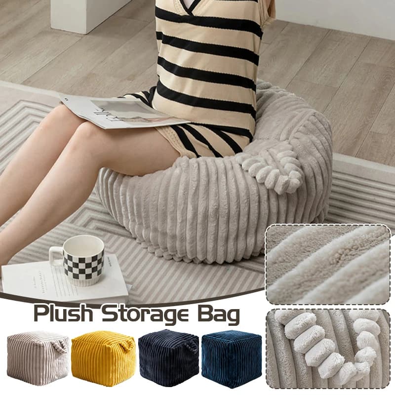 45cm Unstuffed Flannel Pouf Meditation Cushion Cover Ottoman Footstool Futon Case Home Decor Floor Tatami Mat Covers