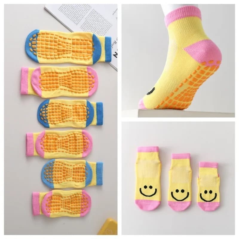 20 breathable silicone socks for trampoline, non-slip socks for amusement parks, early education centers, yoga and sports.