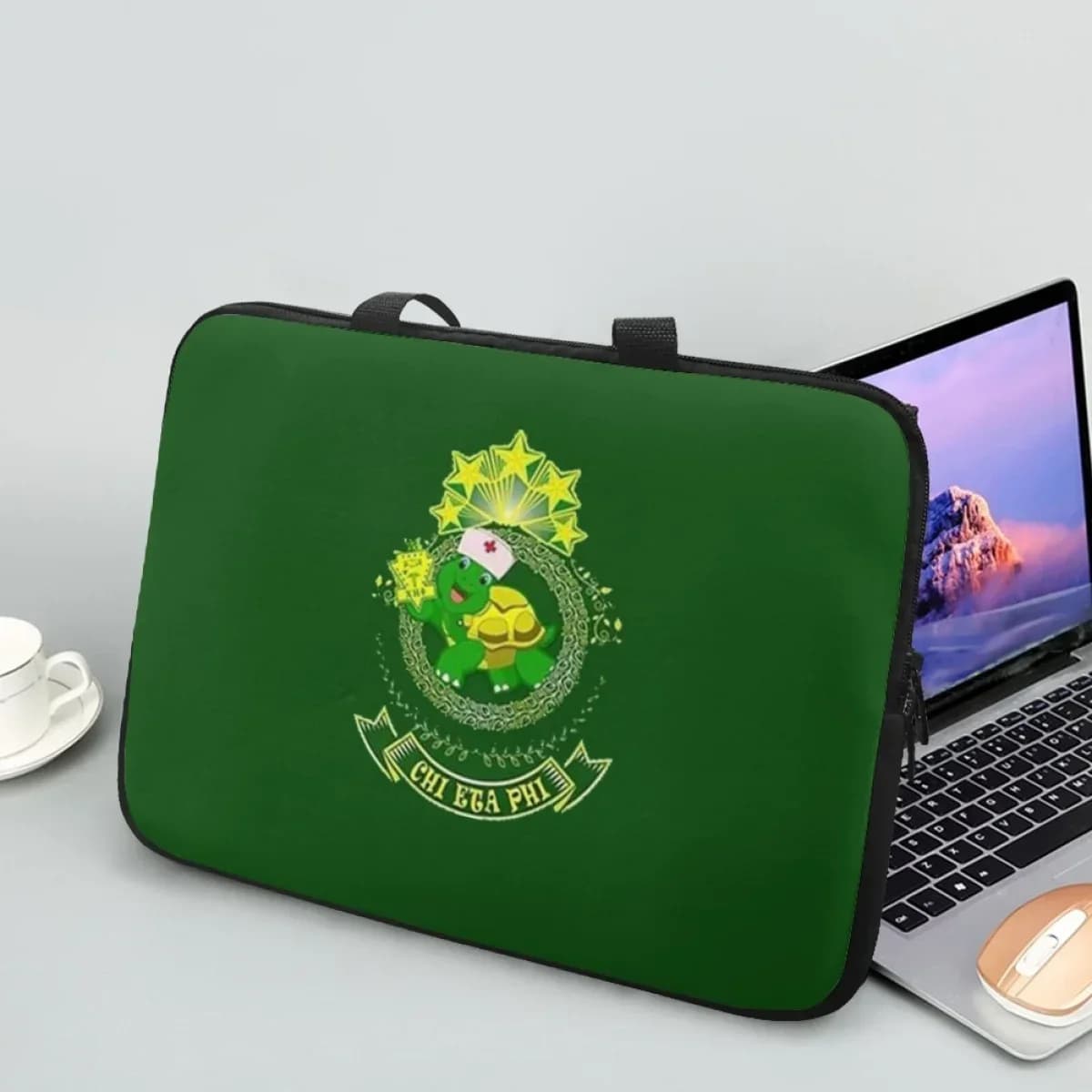 Borse per Laptop da 10, 12, 13, 15, 17 Pollici, Custodia Chi Eta Phi Sorority, Mini PC Case Universale con Manico e Cerniera, Borsa per Tablet, Regalo