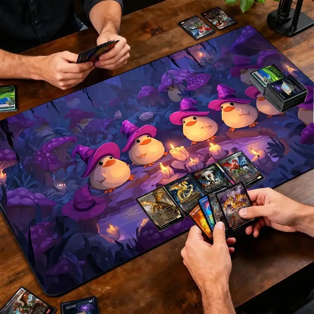 Tappetino per mouse Polite Animal con supporto per il polso, tappetino da scrivania per giochi MTG TCG, tappetino antiscivolo, tappetino da gioco per mouse