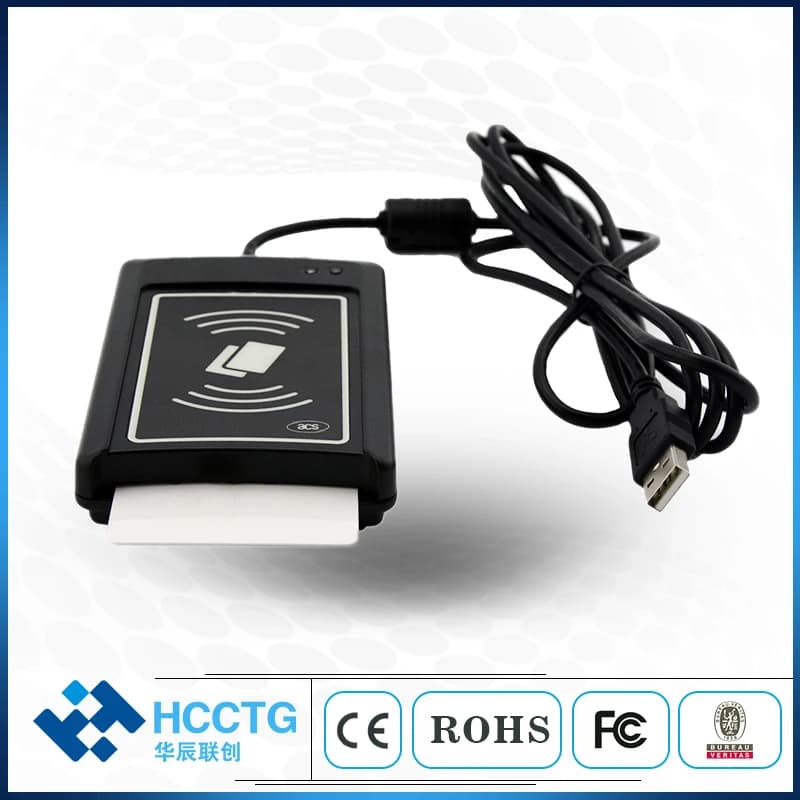Lettore di smart card con chip a contatto NFC USB Dual Boost II RFID ISO 14443 ACR1281U-C1