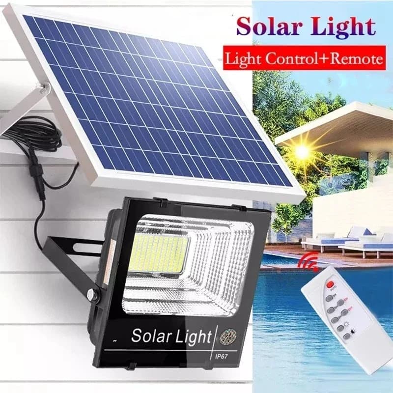 Faro solare a LED da 400W, luce solare ad alta luminosità, impermeabile, per esterni, giardino, sicurezza, con pannello solare in alluminio per giardino