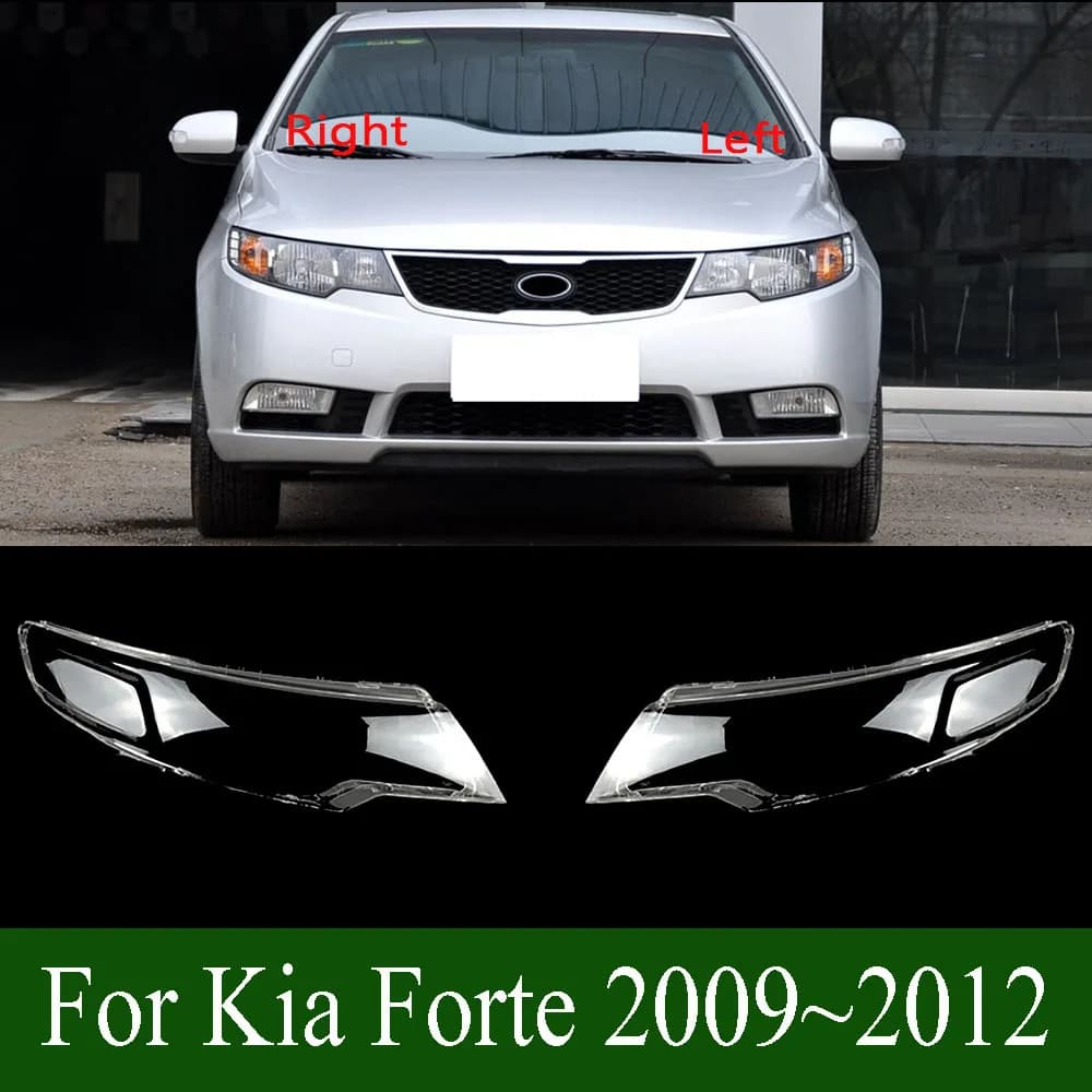 Copertura Fari per Kia Forte 2009 2010 2011 2012, Paralume Trasparente, Guscio Faro in Plexiglass, Sostituzione Originale del Paralume