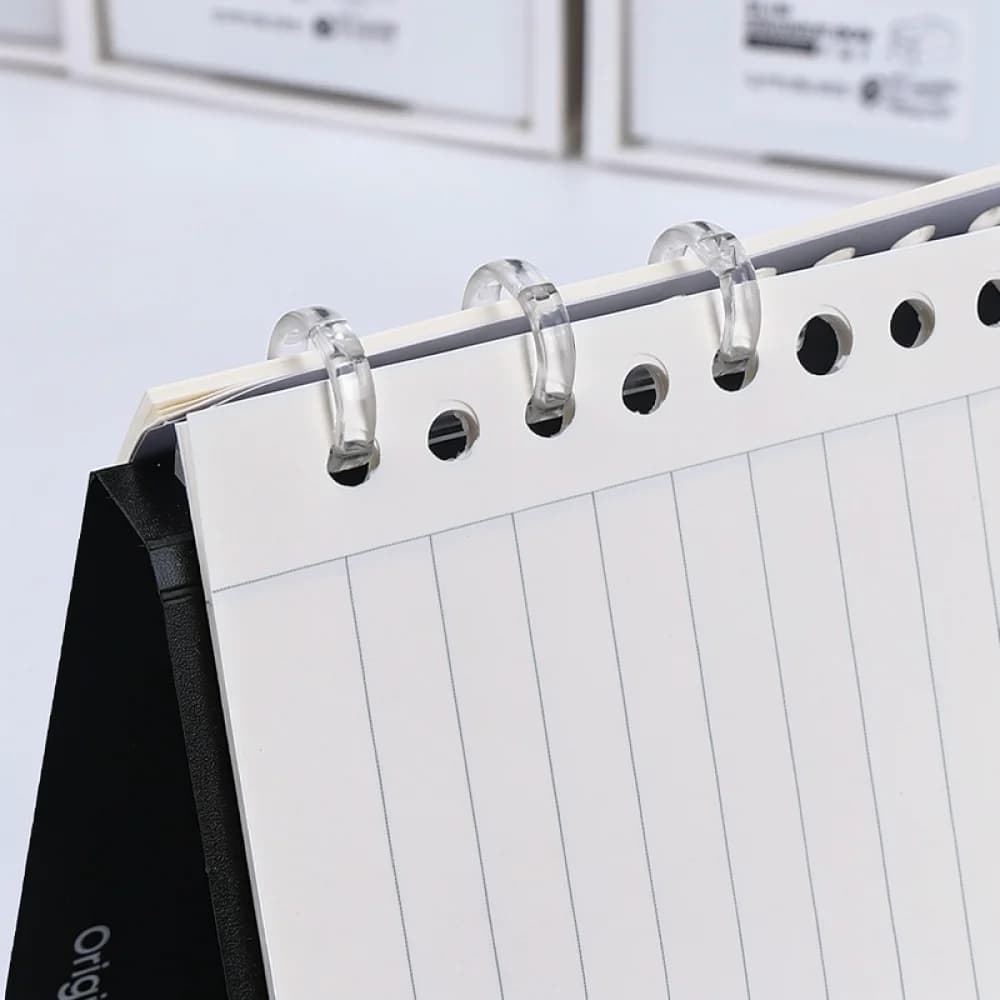 Clear 3 Hole Loose Leaf Binder Ring Clip For Planner Scrapbook Journal Notebook Binding Stationery Organizing Tools