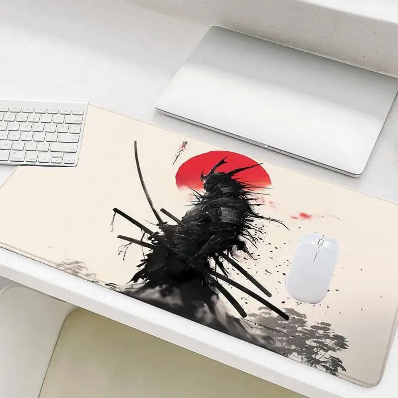 Tappetino per mouse da gioco Anime, base in gomma antiscivolo, grande tappetino rettangolare da scrivania per PC portatile