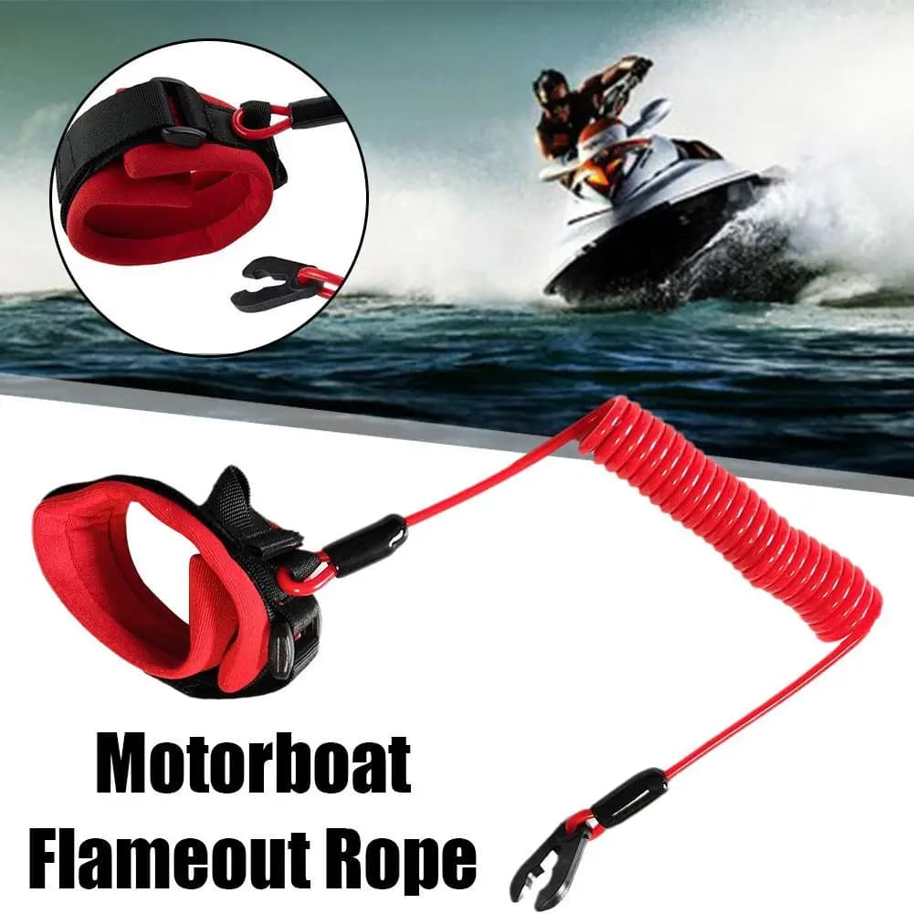 Interruttore di arresto di emergenza del motore della barca con cordino di sicurezza Tether per Kawasaki Jet Ski JT900 JT1100 per la maggior parte delle parti del motore della scheda