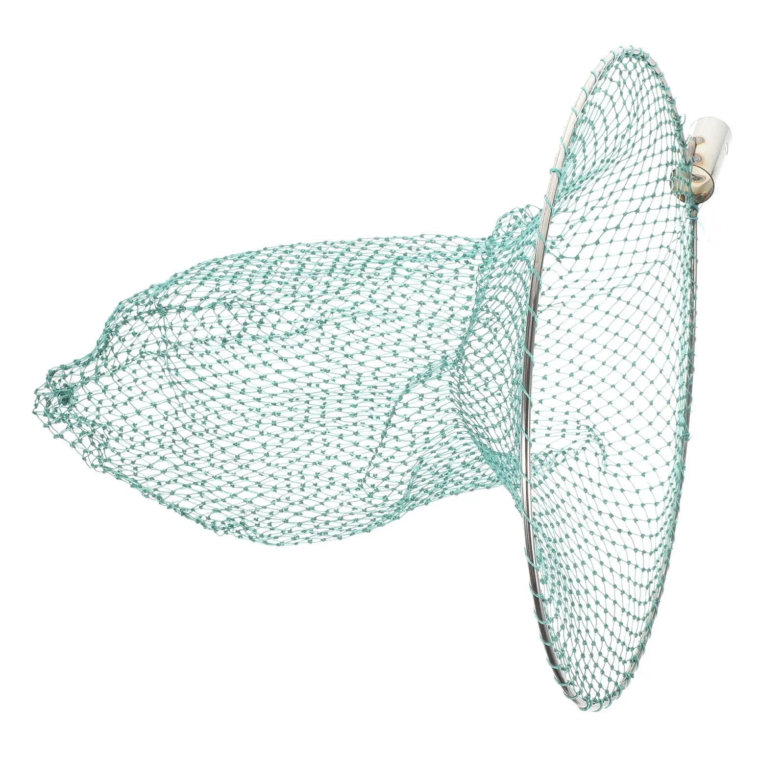 Rete da Pesca 30Cm con Telaio in Acciaio Inox, Maglia Fine Senza Nodi, per la Cattura di Gamberetti e Granchi, Rete Portatile