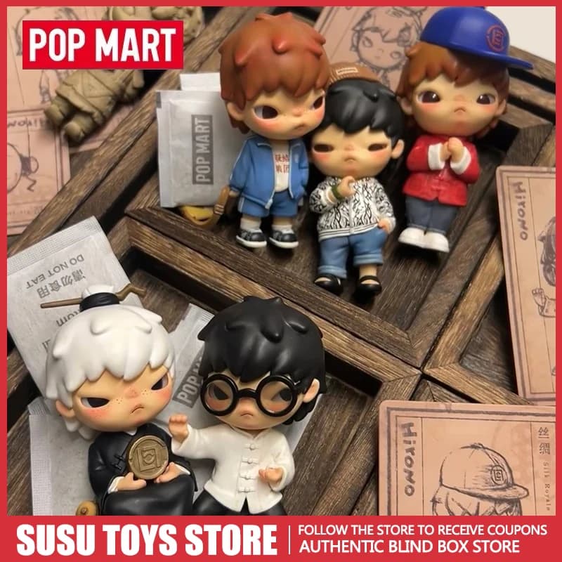POP MART Hirono x CLOT Collaboration Series Versione 8 Blind Box Figures - Ornamenti da Scrivania e Regali, Simpatiche Action Figure Anime da Collezione