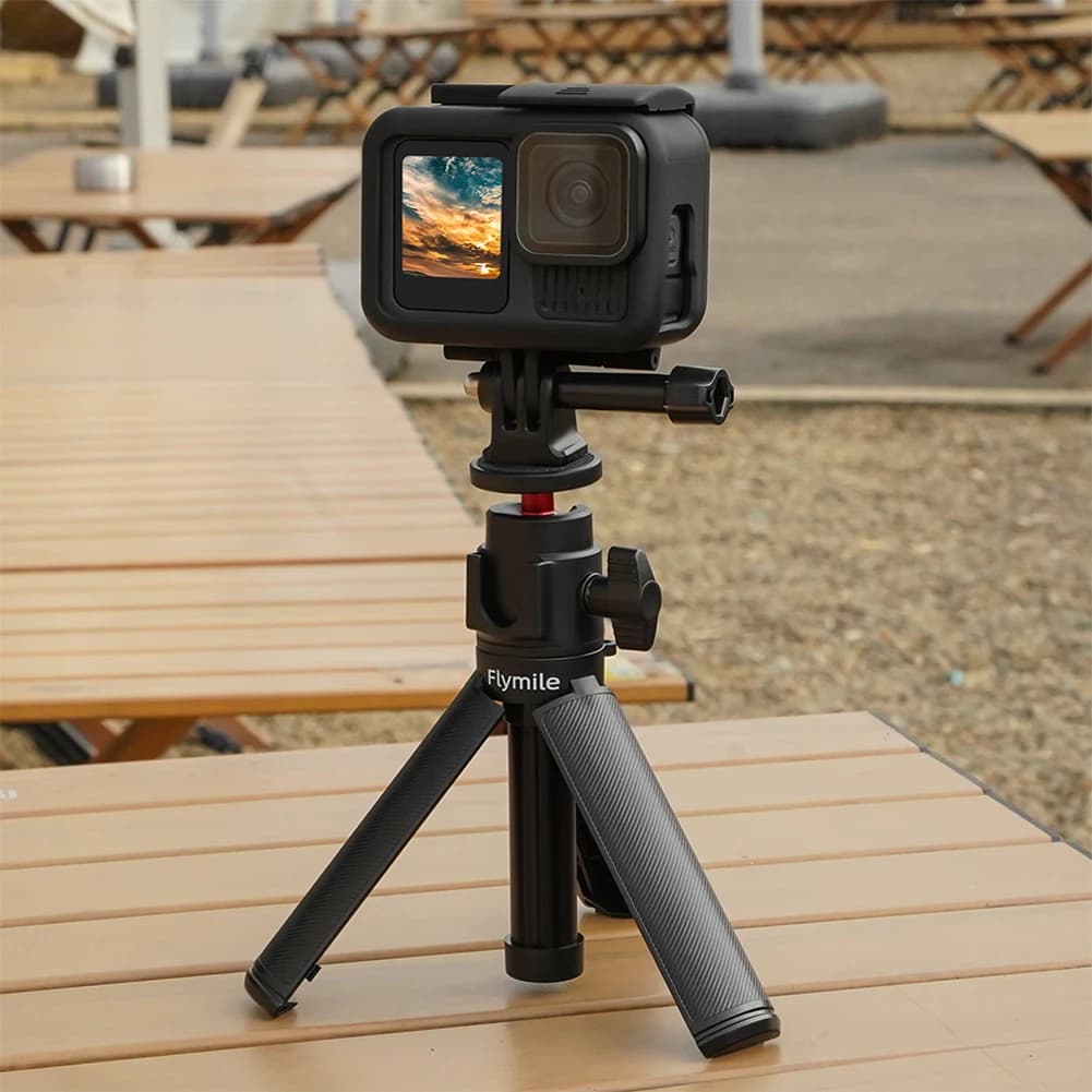 Asta di Prolunga con Filettatura da 1/4 di Pollice, Asta Estensibile per Selfie Stick Compatibile con Gopro/Action/Insta360/Pocket