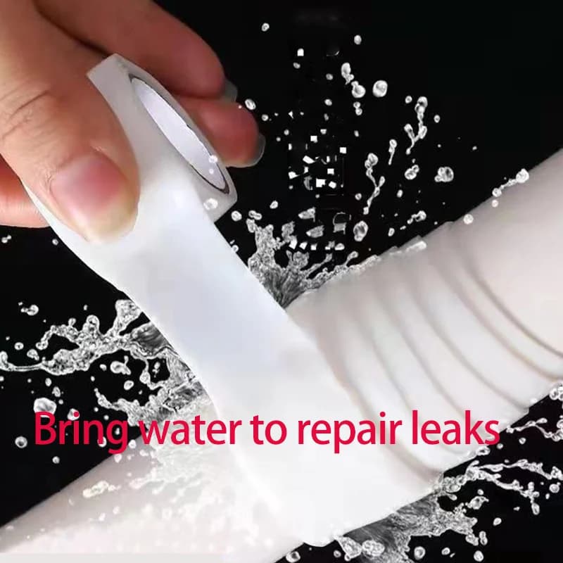 Nastro sigillante impermeabile autoadesivo bianco con resistenza alle alte pressioni e forte arresto delle perdite e riparazione di arresto dell'acqua