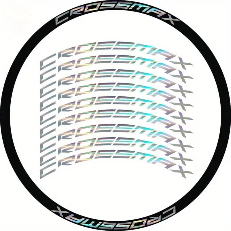 Crossmax adesivo mozzo ruota mountain bike accessori decorativi 9 pezzi/1 set, adesivo ruota