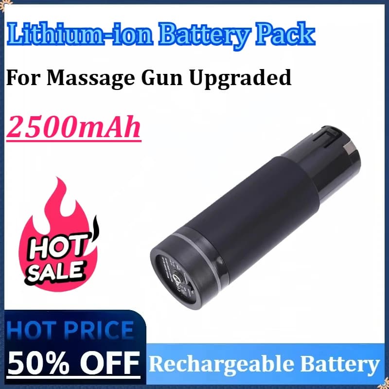 New 24 V 2500 mAh Lithium Ion Rechargeable Battery Suitable for Massage Gun Updated Battery Accessories for Gun for Band Battery Packs