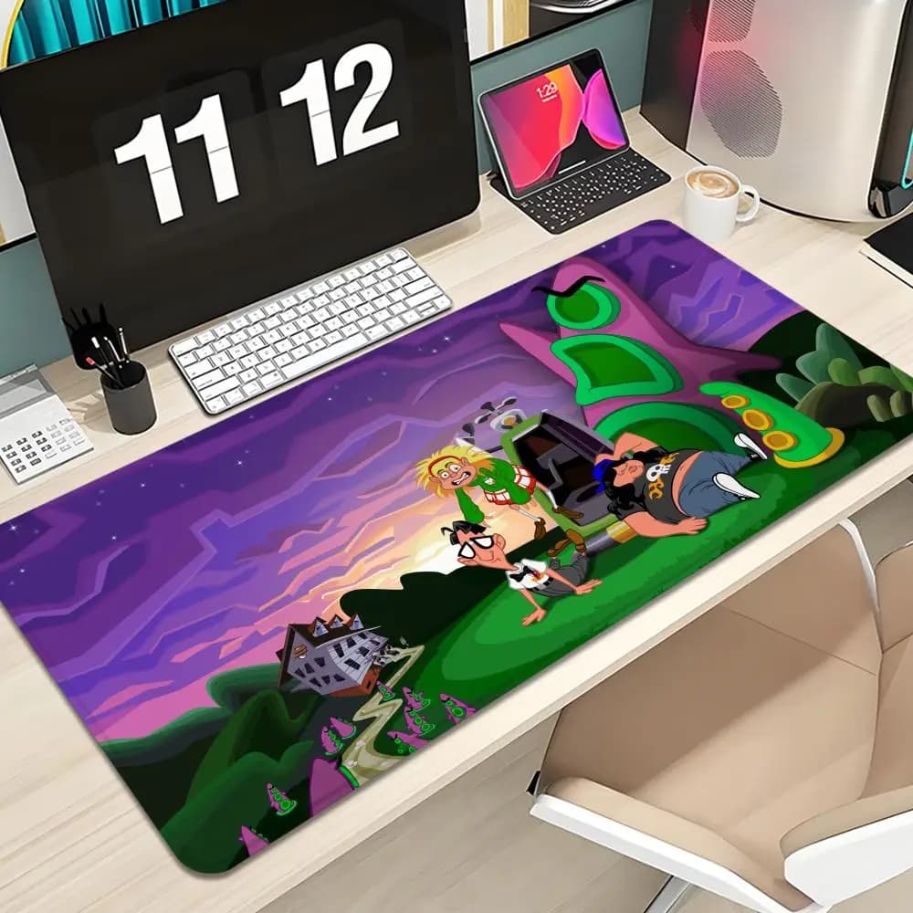Day Of The Tentacle Mouse Pad Keyboard Mousepad large 600X300 mm Desk Mat PC Gaming High definition printing Table pad