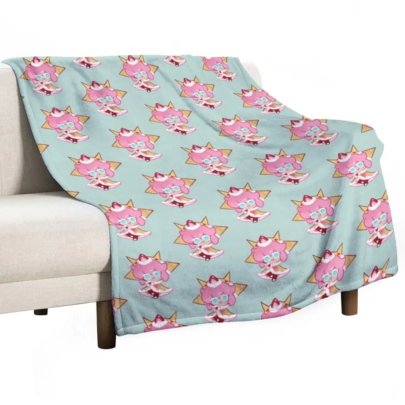 Biscotto alla fragola! Cookie Run Kingdom Throw coperta divani coperta grande