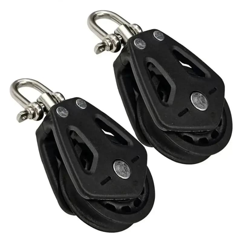 Marine Pulleys For Rope Pulley Block Rope Runner Silence Rotation Traction Wheel Pulley Block Rope Runner Heavy Duty-A54R