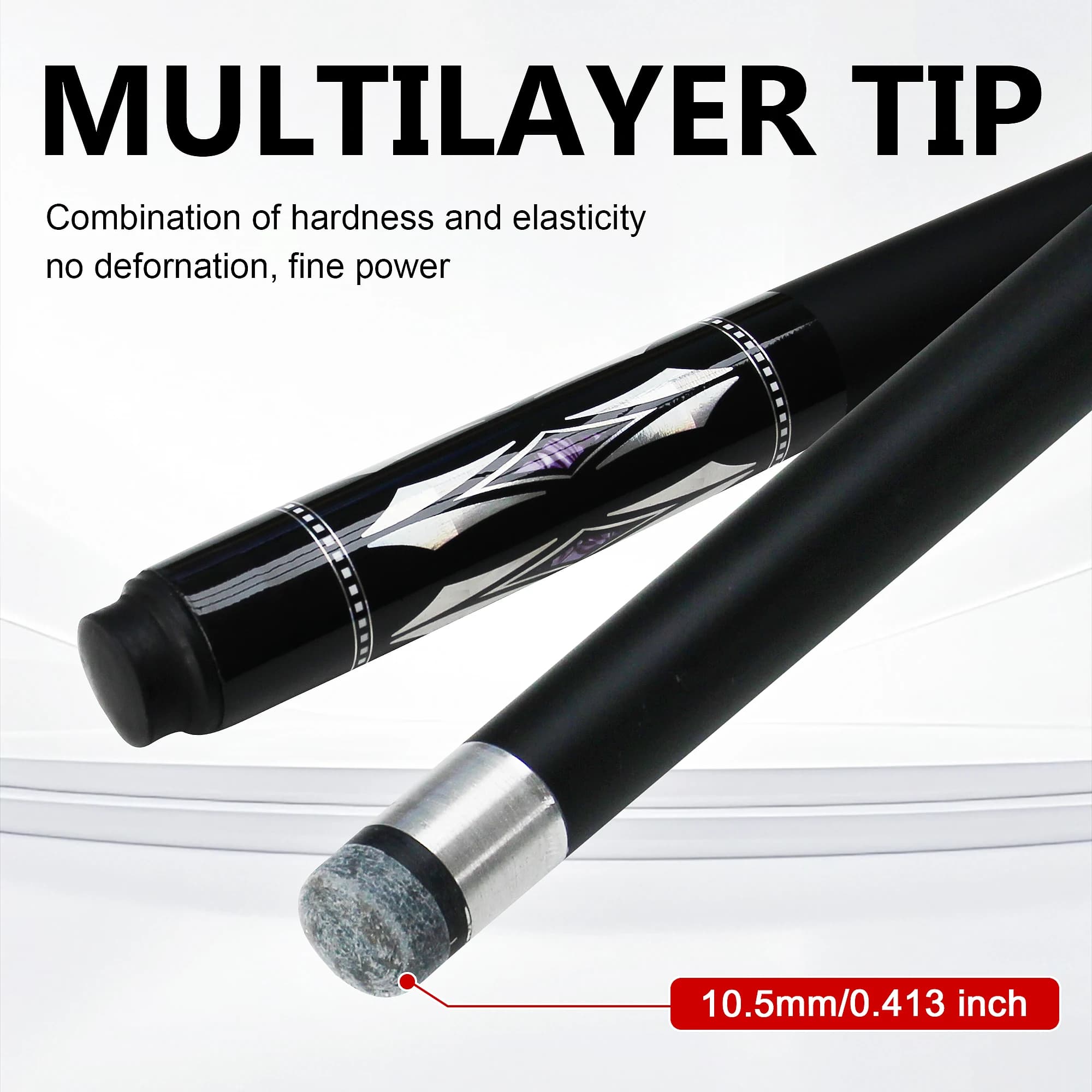 ** Stecca da biliardo avanzata da 10,5 mm 147 cm, stecca da biliardo, precisione per principianti e giocatori avanzati**