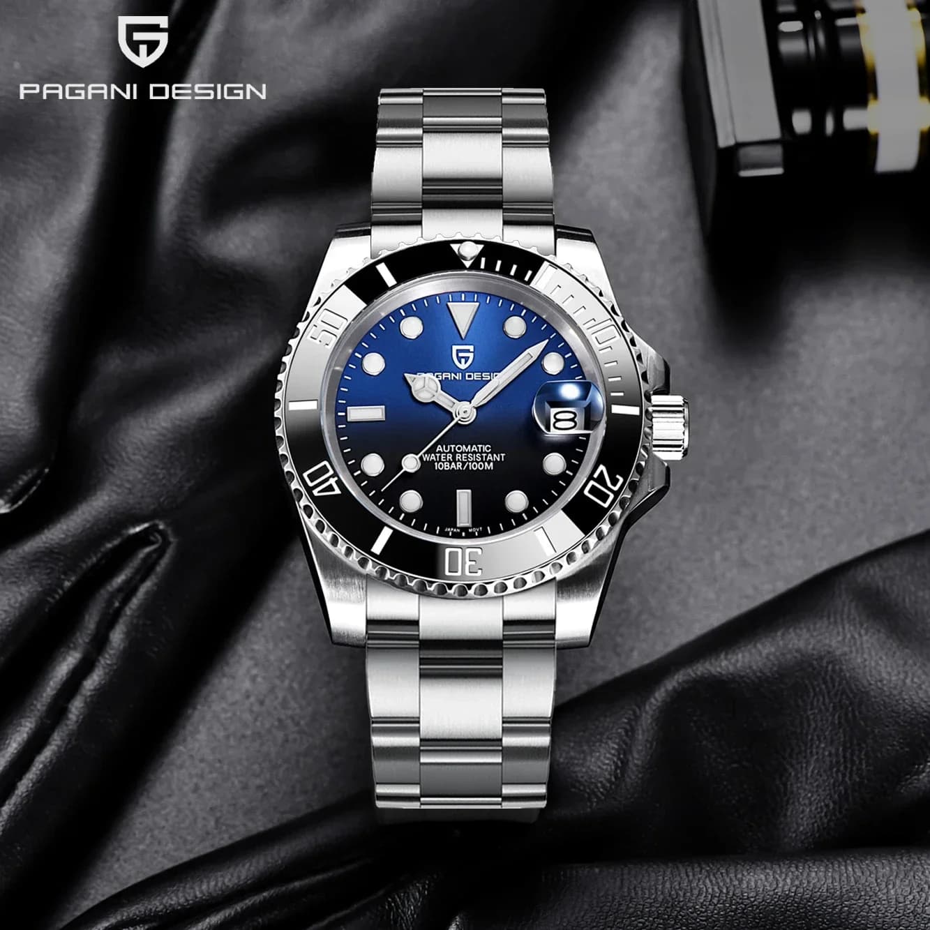 Pagani Design 2025 Men's automatic mechanical watch PD1661 Miyota 8215 Dive Stainless steel waterproof watch Zaffiro Reloj Hombre