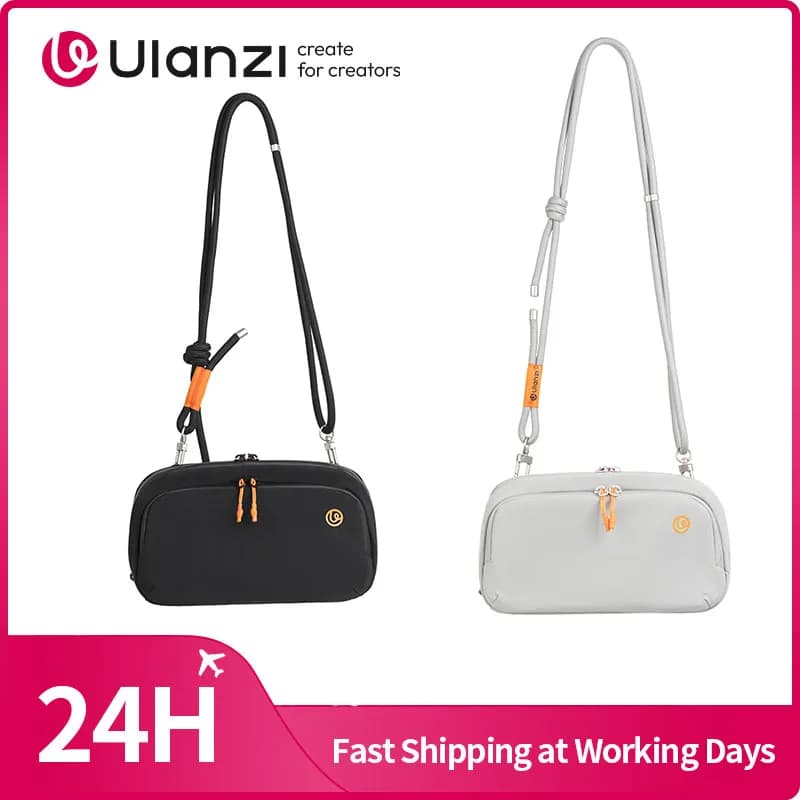 ​ Ulanzi YY08 TechLite Sling Borsa a tracolla portatile per smartphone Mini microfono Action Camera per viaggi all'aperto