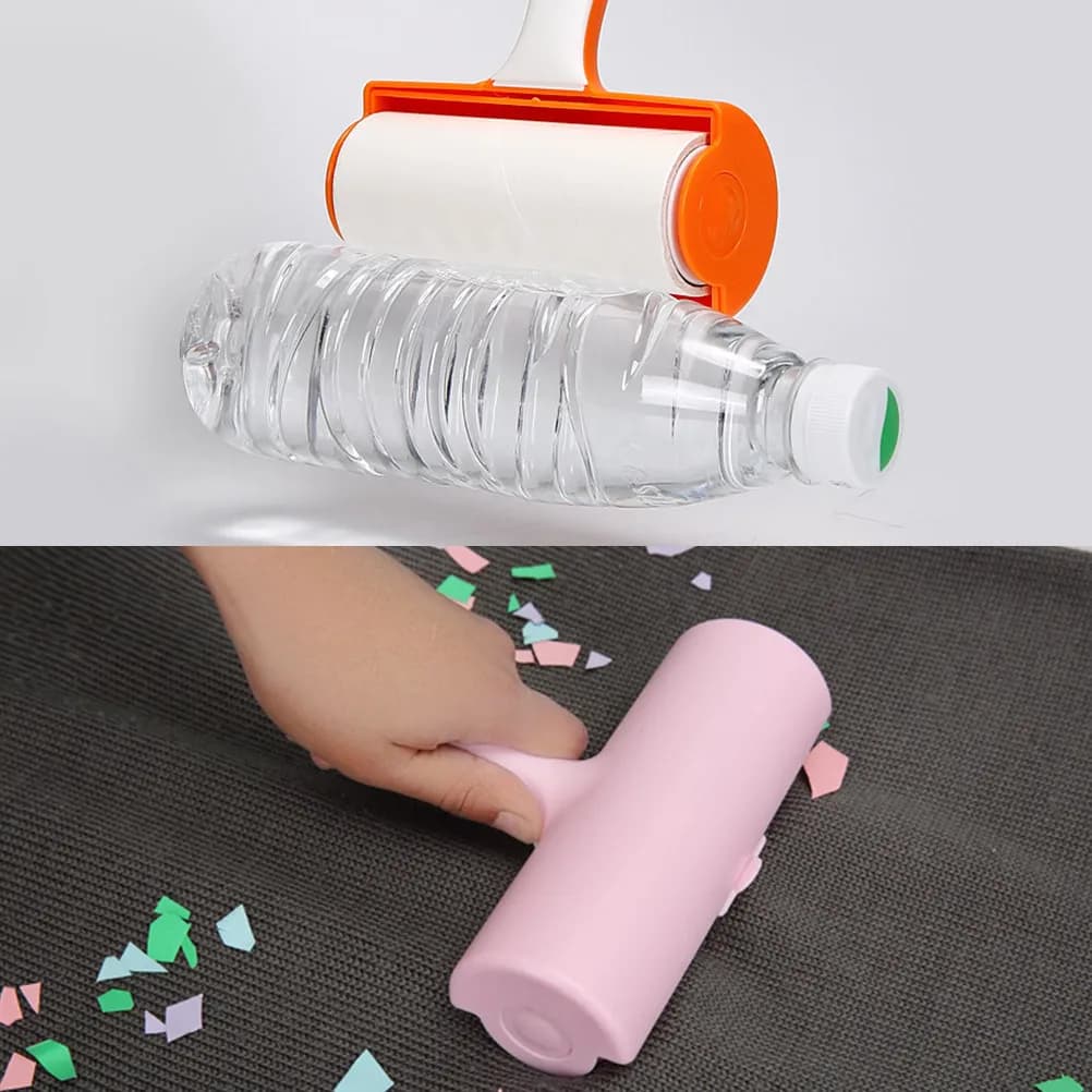 4Pcs Cleaning Tape Sticky Paper Oblique Tearing Design 19Cm Lint Roller Accessories Pet Hair Removal Tape