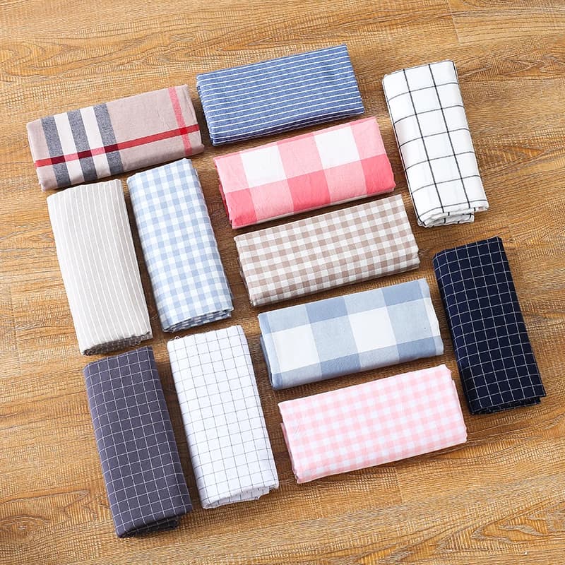 Plaid lavare tessuto 100% di puro cotone di mezzo metro per lenzuola coperte trapunta vestiti camicia cucito panno a righe larghezza 250cm