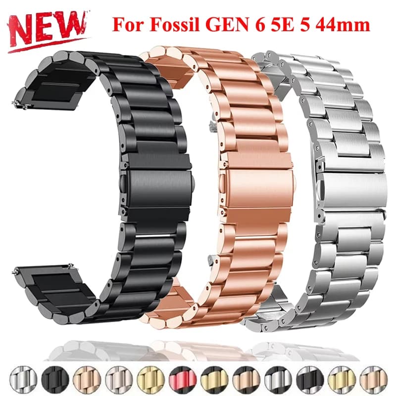 Metal bracelet 22 mm for Fossil GEN 6 5 5E 5 44mm GEN 5 LTE 45mm/Carlyle/Garrett/Julianna men's strap