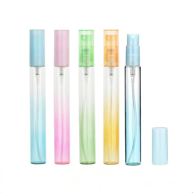 Bottiglia spray da 100 pezzi da 10 ml Bottiglia di olio essenziale portatile in vetro riutilizzabile Bottiglia di profumo