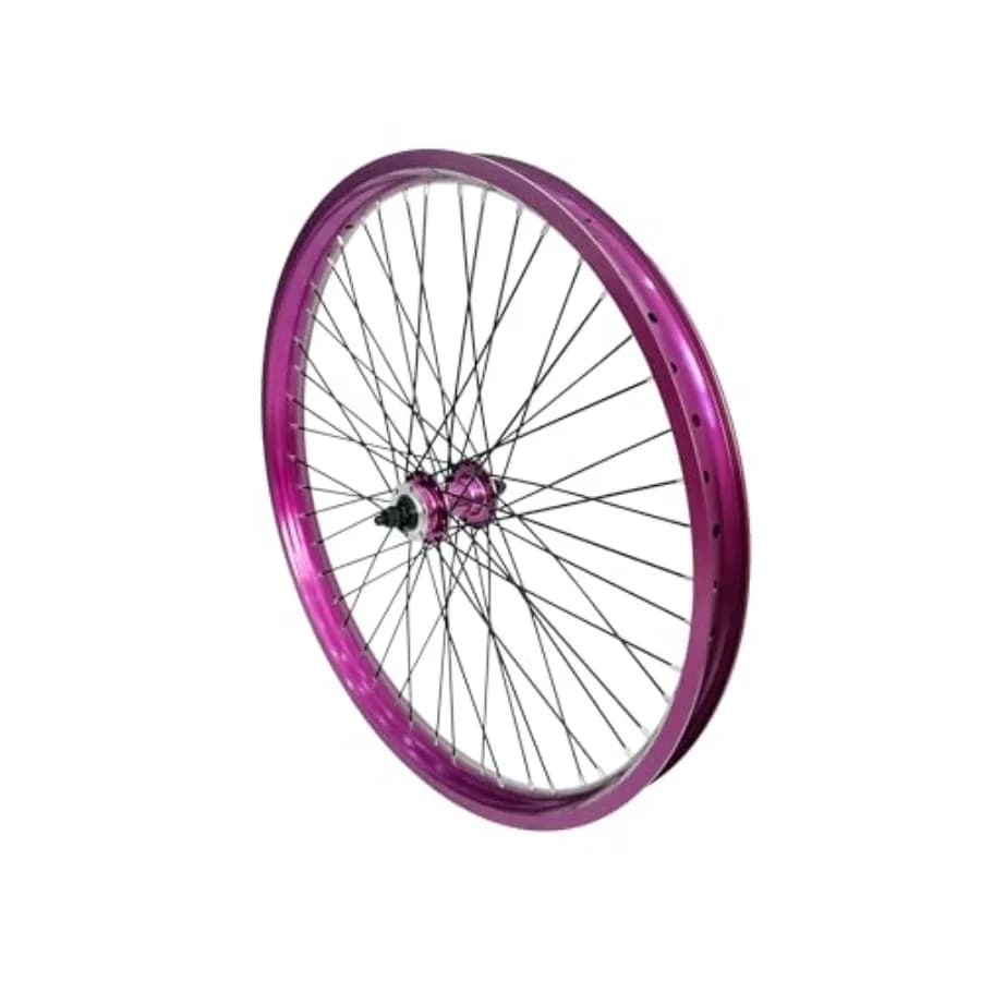 Cerchio Anteriore Bici Rinforzato 20"/26" x 1.85" con 48 Raggi Calibro 12, Doppia Parete in Lega di Alluminio, 100mm - Freno a Disco