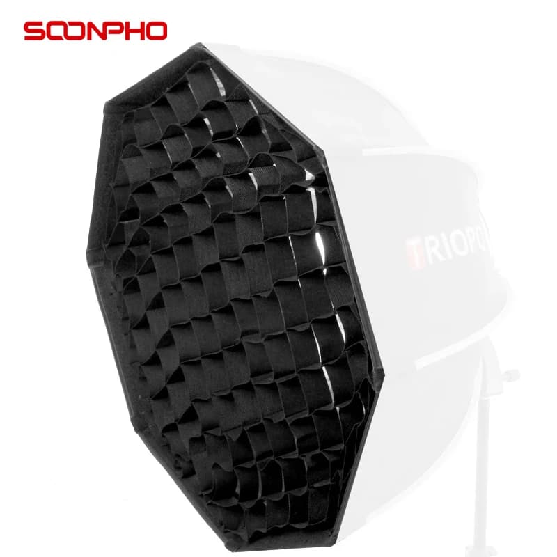 Soonrestaurant Softbox a nido d'ape 55cm/65cm/90cm/120cm griglia per TRIOPO Soft Box diffusore ombrello morbido accessori per Studio fotografico