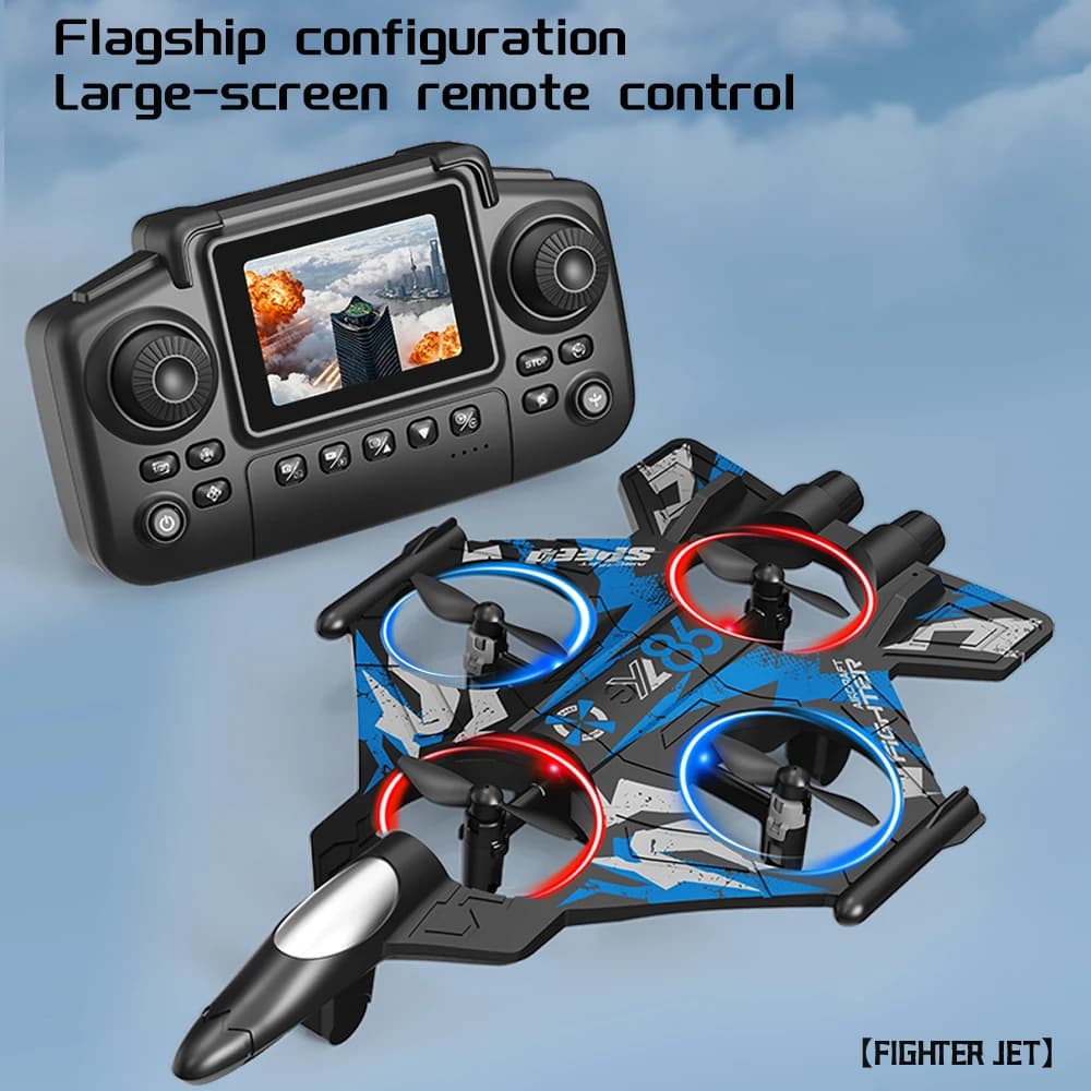 2025 Nuovo YL86 RC Schiuma Aereo 2.4G WIFI RC Fighter Stunt Tumbling Elicottero con LED Luci Colorate Aereo Ragazzi Giocattoli Regali