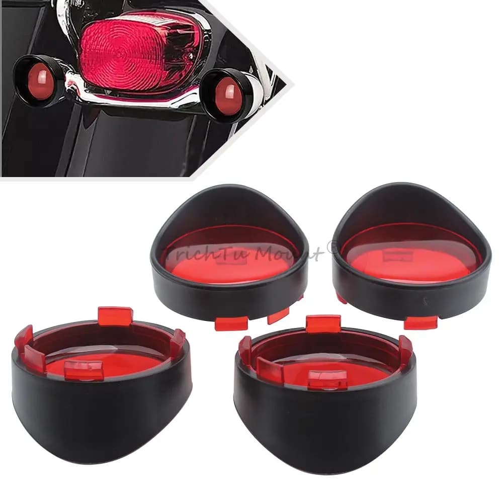 Moto Indicatore di direzione Lampeggiante Cornici Indicatore Lente Trim Anello Visiera di Copertura Per Harley Davidson XR1200X XR1200X 2011-2012