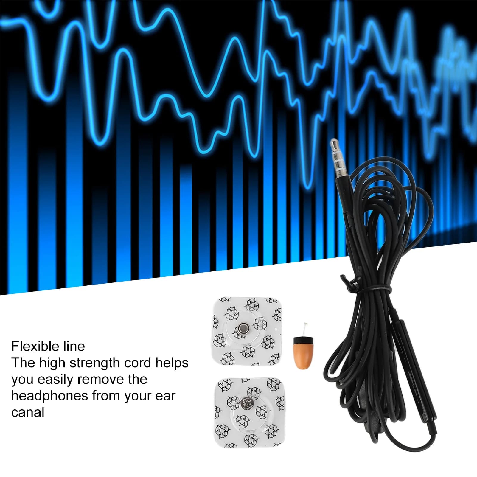 Mini auricolari wireless Leggeri 110 dB Suono chiaro Auricolare nero per telefono cellulare Piccolo auricolare wireless