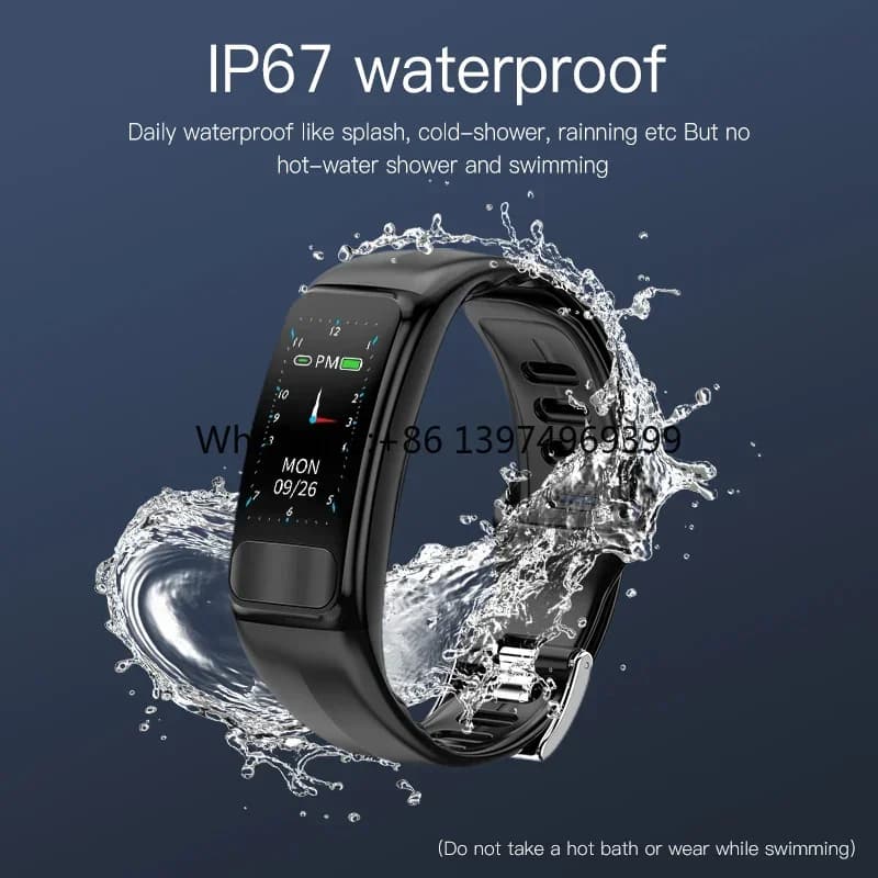 Wristband Watch Tracker Pressure Bracelet Band Style Smart Watch for Couples With Sdk and Api factory