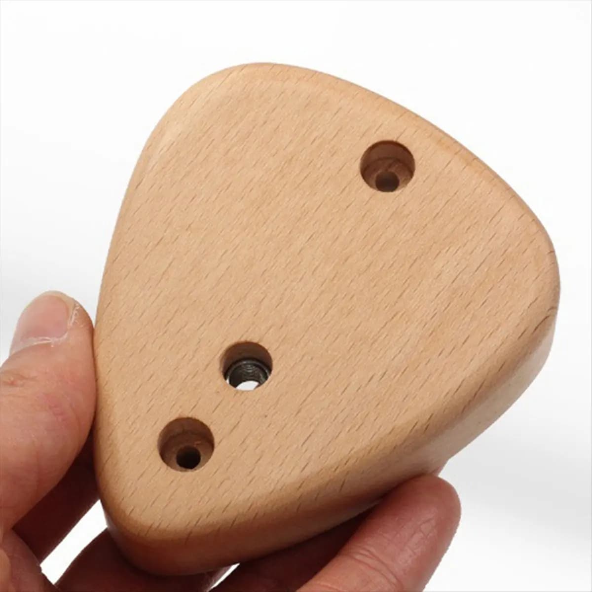 New Arrival Wall Mount Guitar Hanger Hook Wood Base Banjo Acoustic Electric Guitar Neck Holder Stand with Picks Slot,A